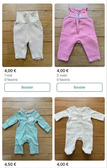 Lot Vêtements bébé naissance 