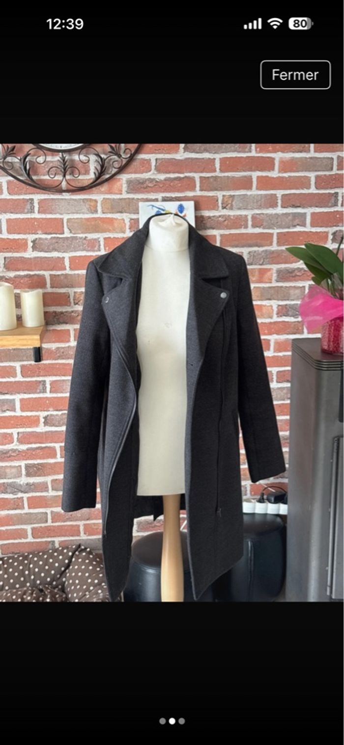 Manteau Kiabi gris taille 38 - photo numéro 2