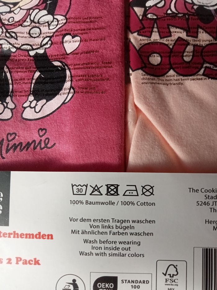 2 débardeurs Minnie 5/6 ans - photo numéro 2