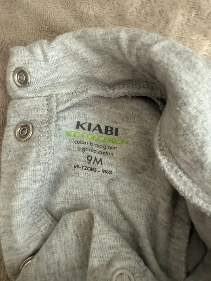 Lot de 2 hauts bébé gris – Manches longues - photo numéro 4