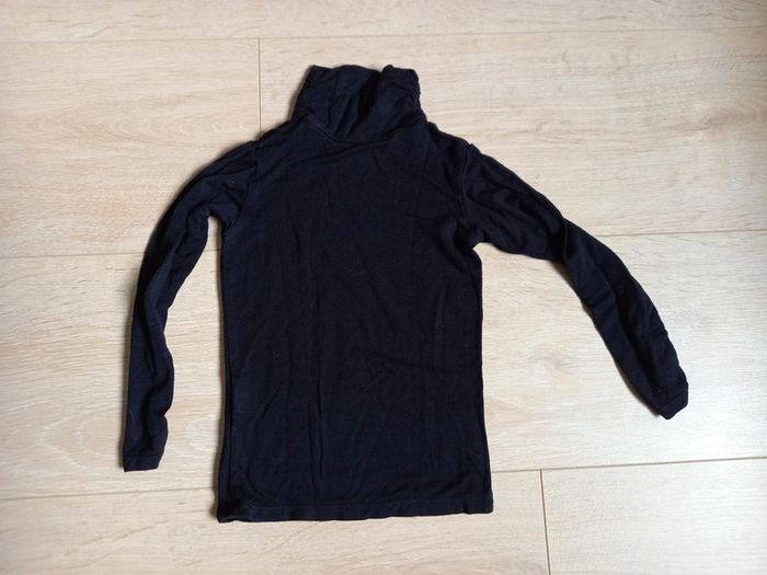 Haut noir manches longues col roulé - photo numéro 2