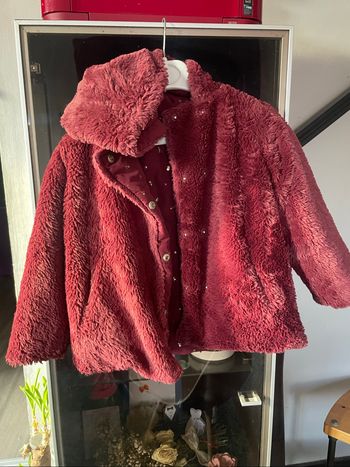 Doudoune réversible bordeaux Gémo - 6 ans - Très bon état