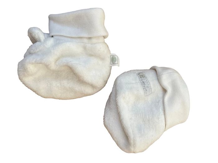 Chaussons naissance bébé blancs à oreilles - Absorba 0/1 mois - photo numéro 4