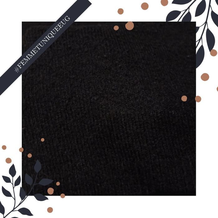 Pull femme col V noir taille unique- rétro&icone - photo numéro 8