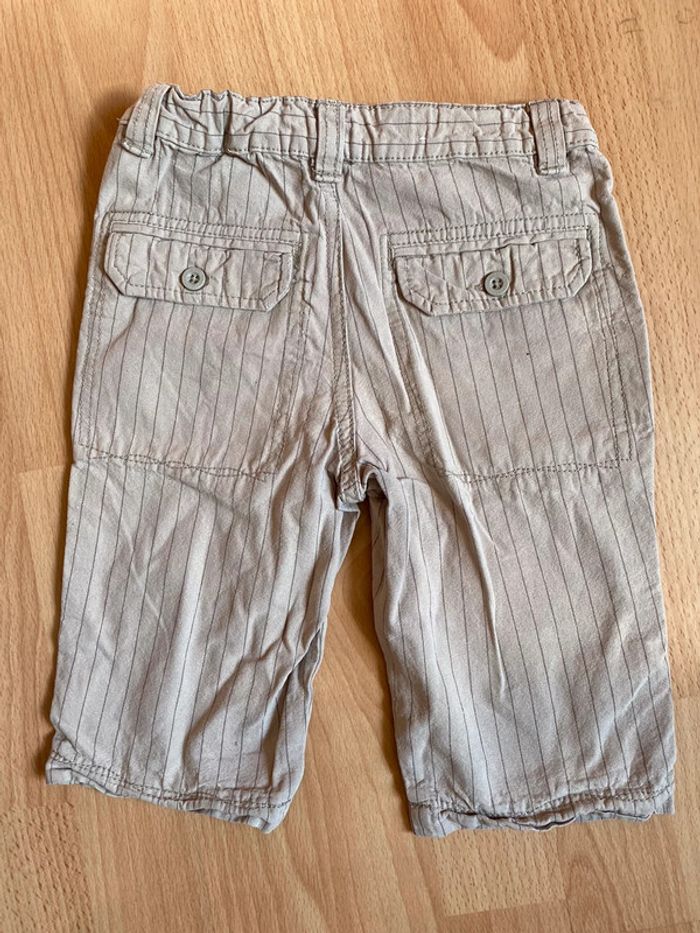 Beau pantacourt beige Vertbaudet T. 4 ans/102 cm garçon TBE - photo numéro 2