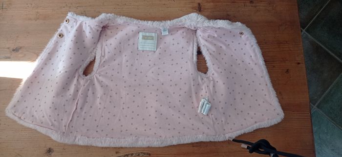 Gilet Okaidi fourrure rose pâle - photo numéro 3