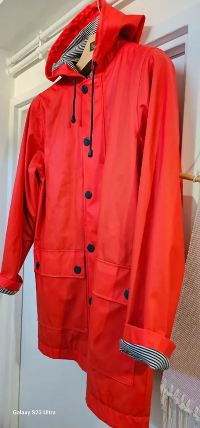 Ciré Imper Parka Trench Déperlant Petit Bateau Taille XXS