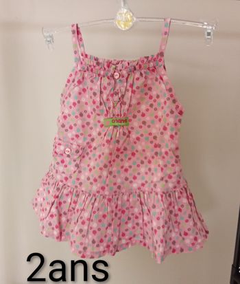 Blouse à bretelles 2ans 86cm 