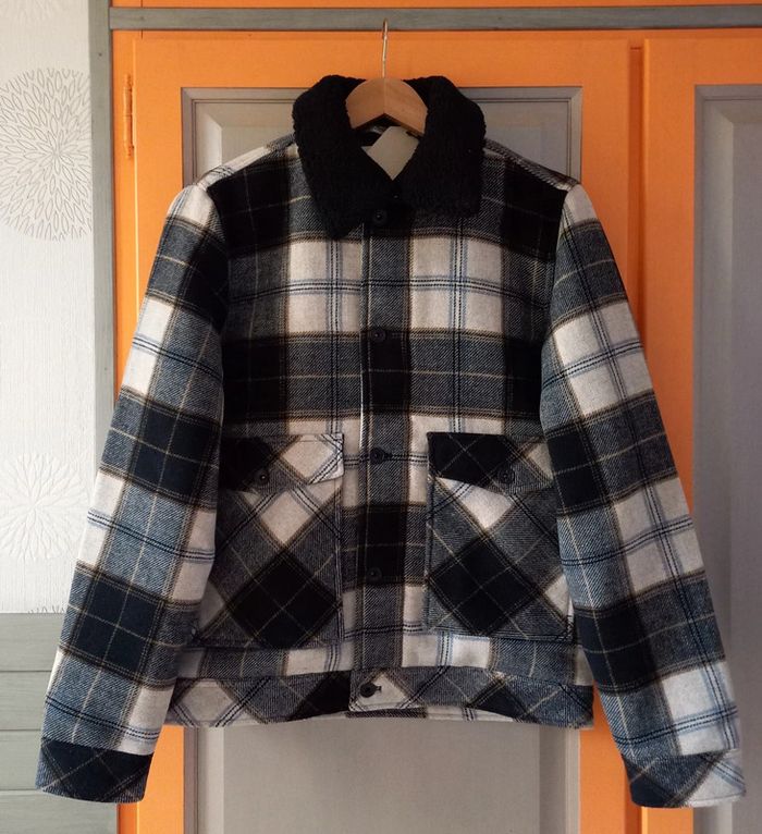 manteau motifs carreaux