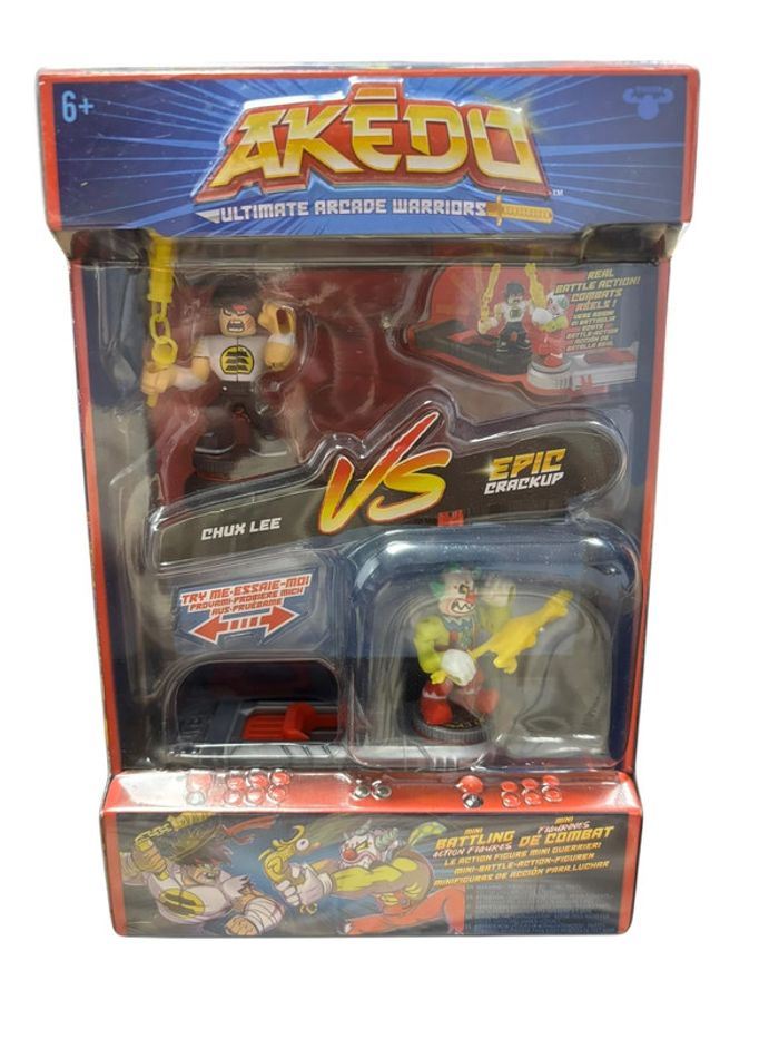 Akedo Ultimate Arcade Warriors Chux Lee Vs Epic Crackup Moose Toys neuf