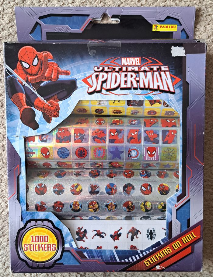 🃏 Lot de 1000 autocollants Marvel Ultimate Spider-Man - Panini - neuf