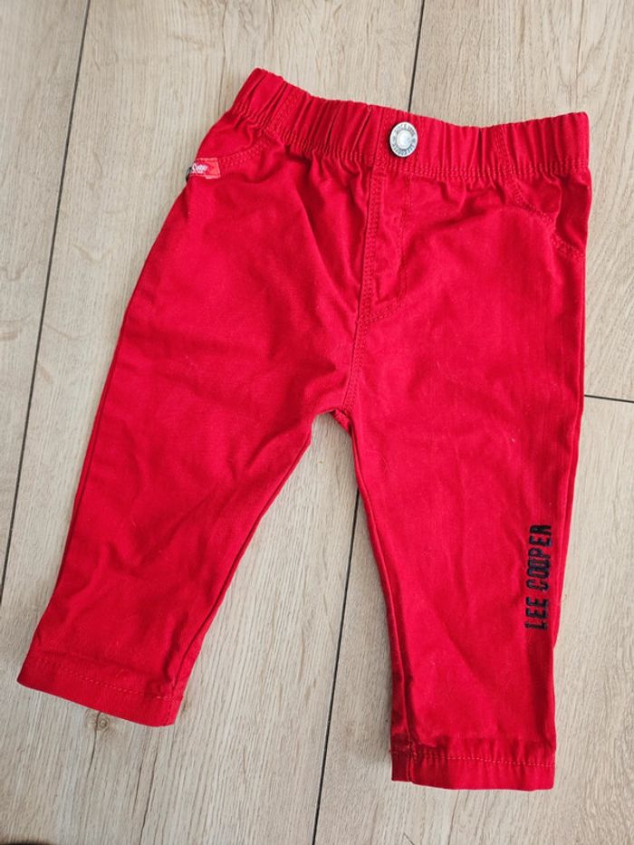 Pantalon rouge lee cooper