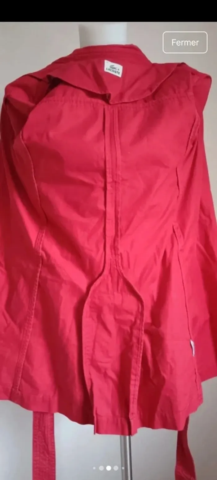 Trench rouge Lacoste vintage - photo numéro 10