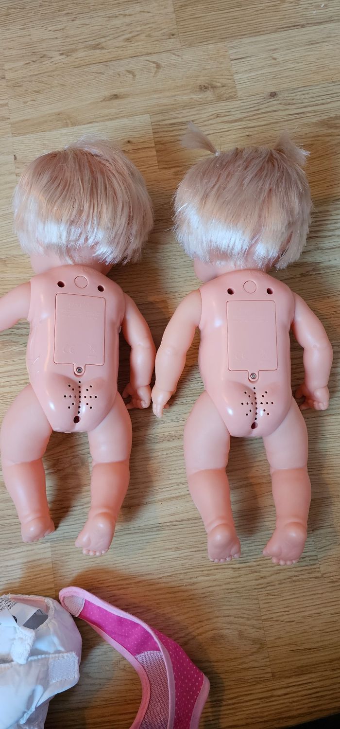 Poupées bébés jumeaux nenuco avec pots - photo numéro 8