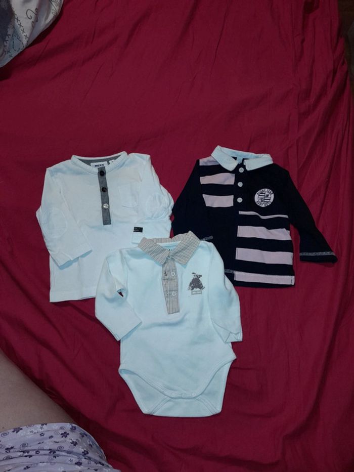 Lot de 2 tee-shirt et 1 body taille 3 mois