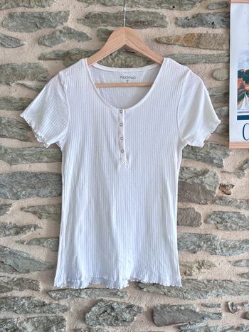 T-shirt blanc taille S