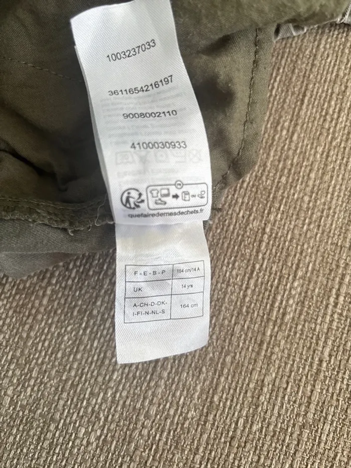 Short battle cargo facile à enfiler kaki porté une fois - photo numéro 8