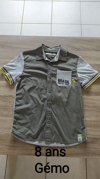 Chemise manches courtes 8 ans Gémo