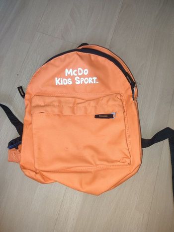 Sac orange Mc do kids sport neuf