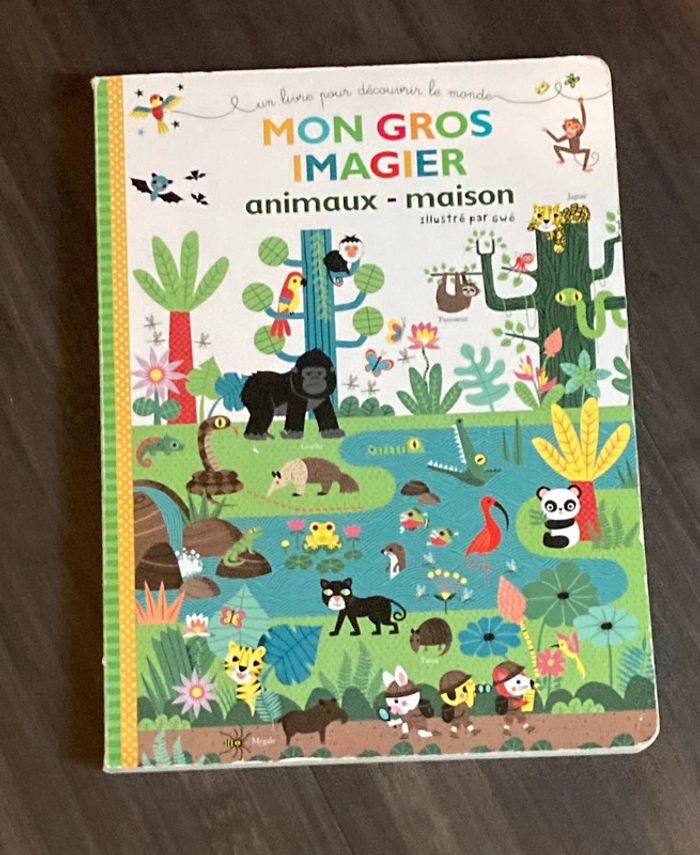 Mon gros imagier animaux maison
