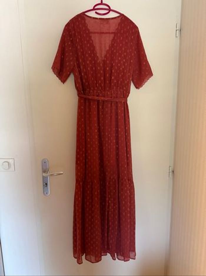Robe Albertine Grace & Mila couleur vieux rose et doré - photo numéro 6