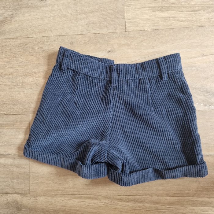 Short velour bleu marine - photo numéro 3