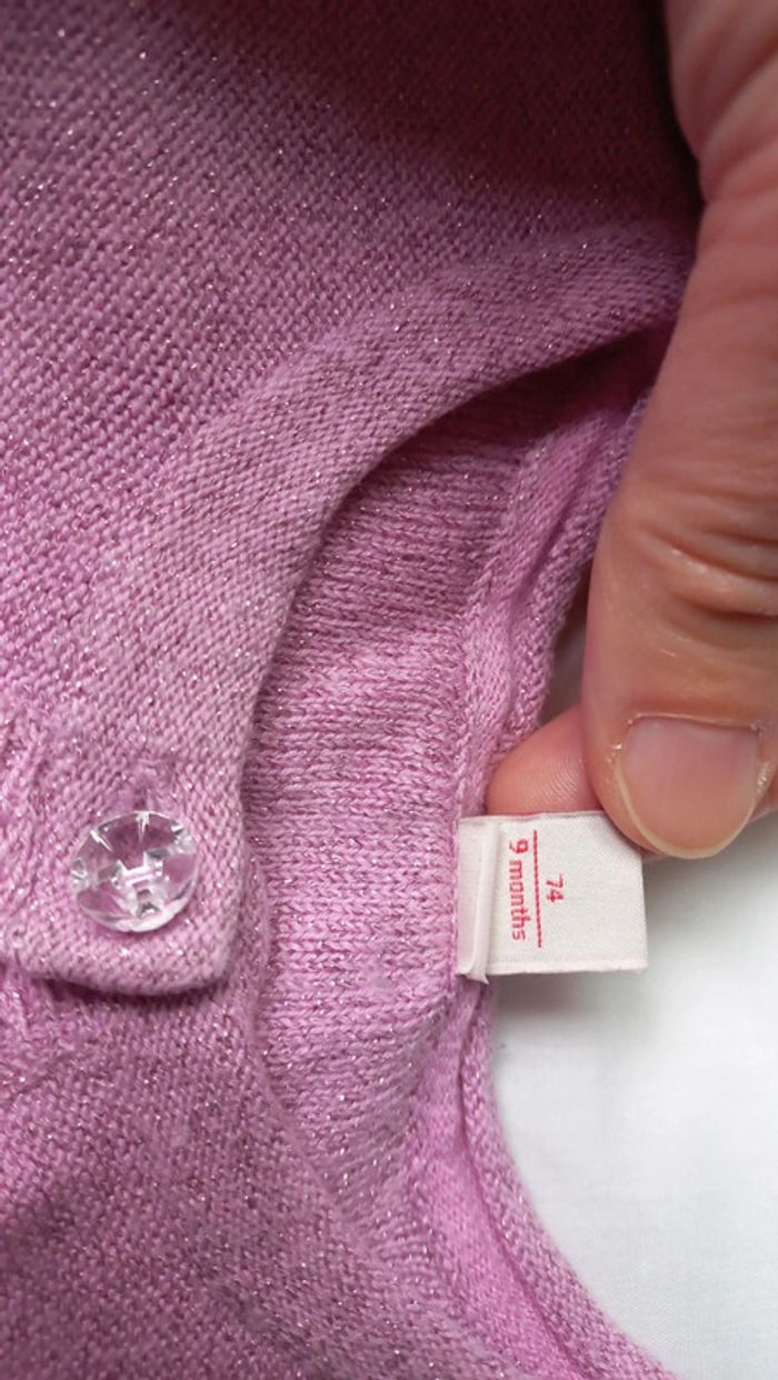 Gilet rose pailleté esprit - photo numéro 4