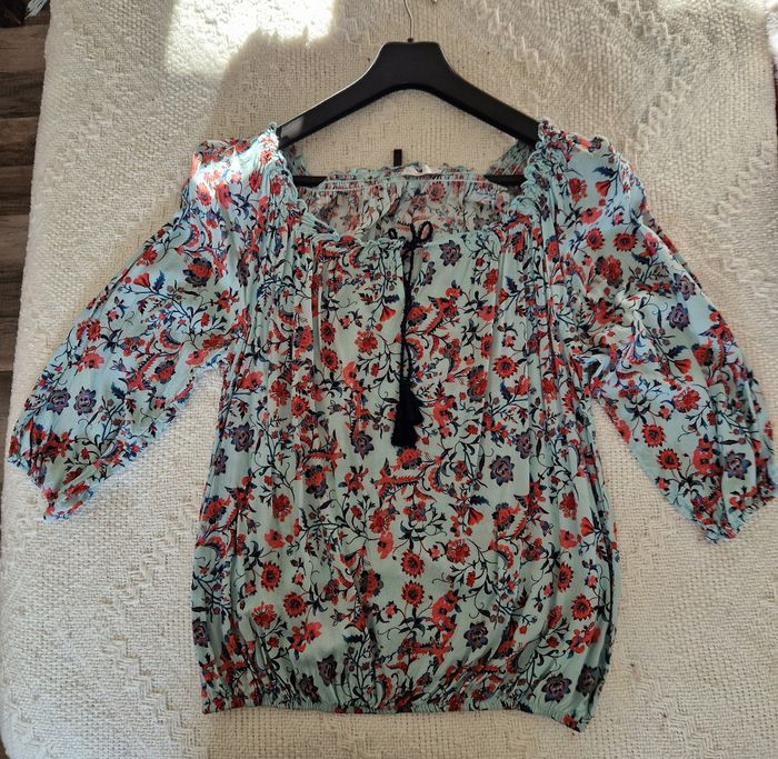 Blouse Fleurie Cache-Cache, Taille 40, Très bon état - photo numéro 9