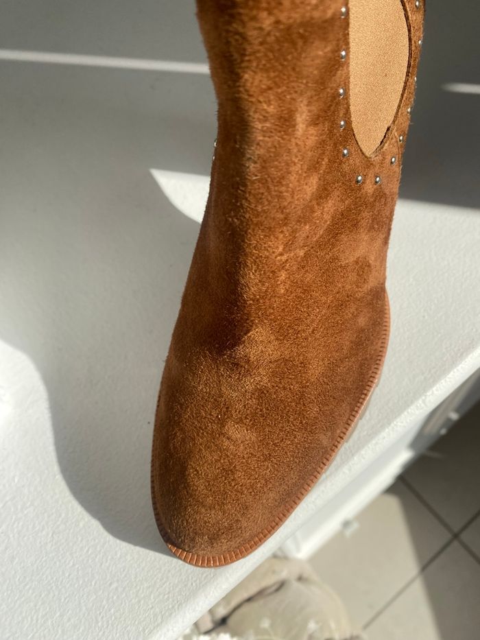 Bottines daim camel The Kooples - photo numéro 4