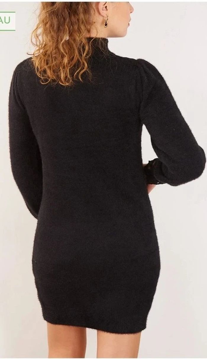 Robe pull avec détail en dentelle col et manche Taille unique - photo numéro 6