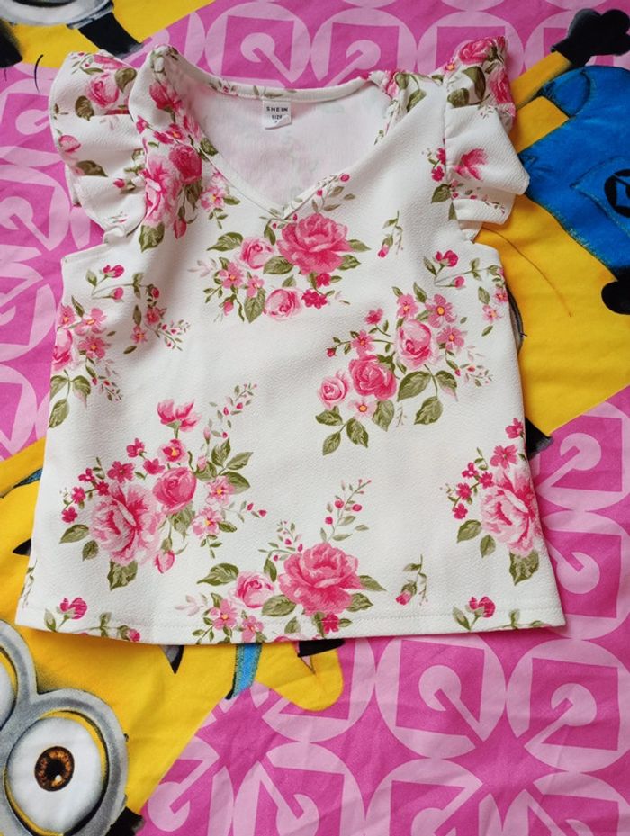 Blouse 7 ans beige