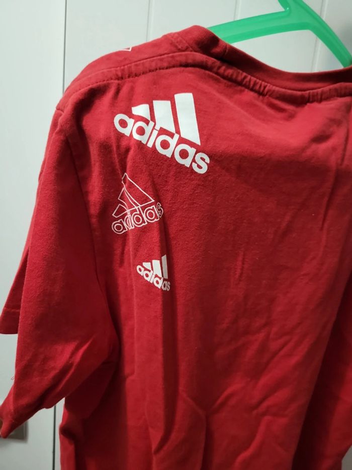 T shirt rouge adidas - photo numéro 4