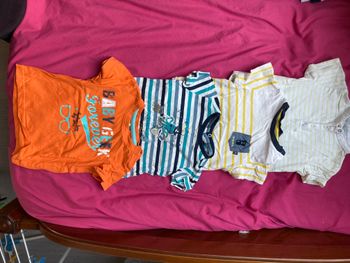 4 t-shirt manches courtes