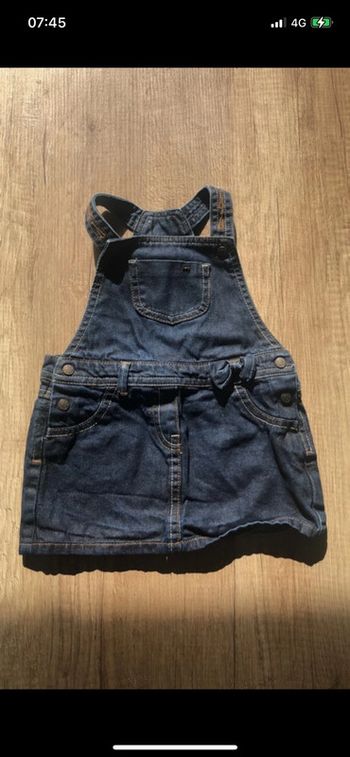 Robe salopette en jeans