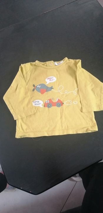 Tee shirt manches longues 9 mois kitchoun