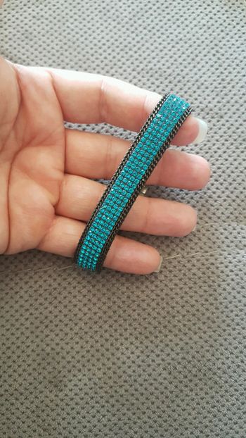 Bracelet de strass turquoise