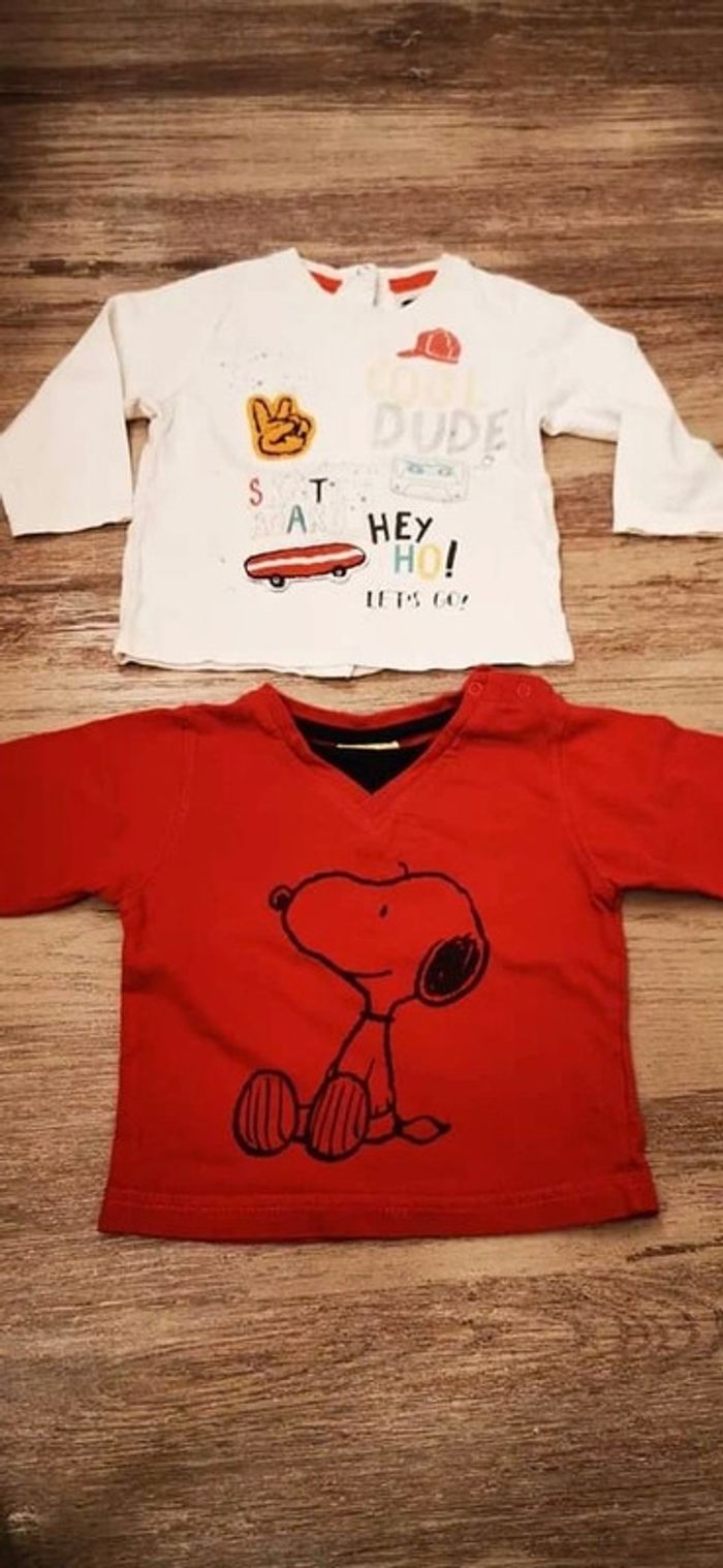 Lot de 2 t shirt 12 mois