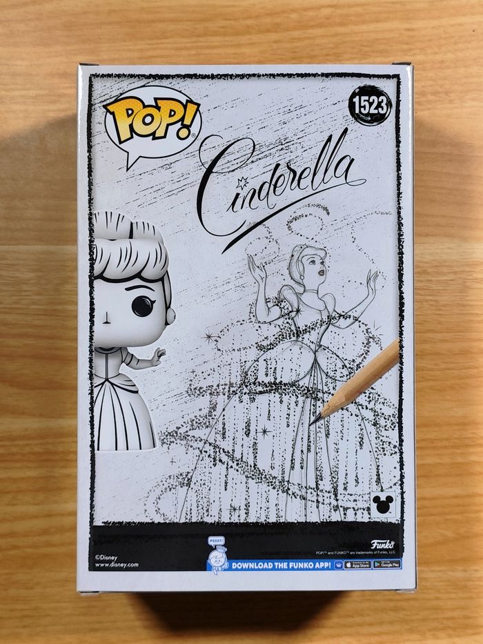 Funko Pop! Cinderella (Cendrillon) #1523 - Disney Sketch Series - photo numéro 3