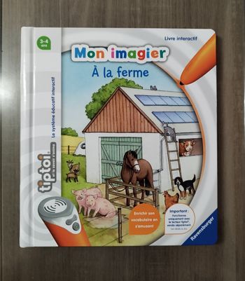 Livre interactif tiptoi  Ravensburger mon imagier à la ferme neuf et étiqueté 