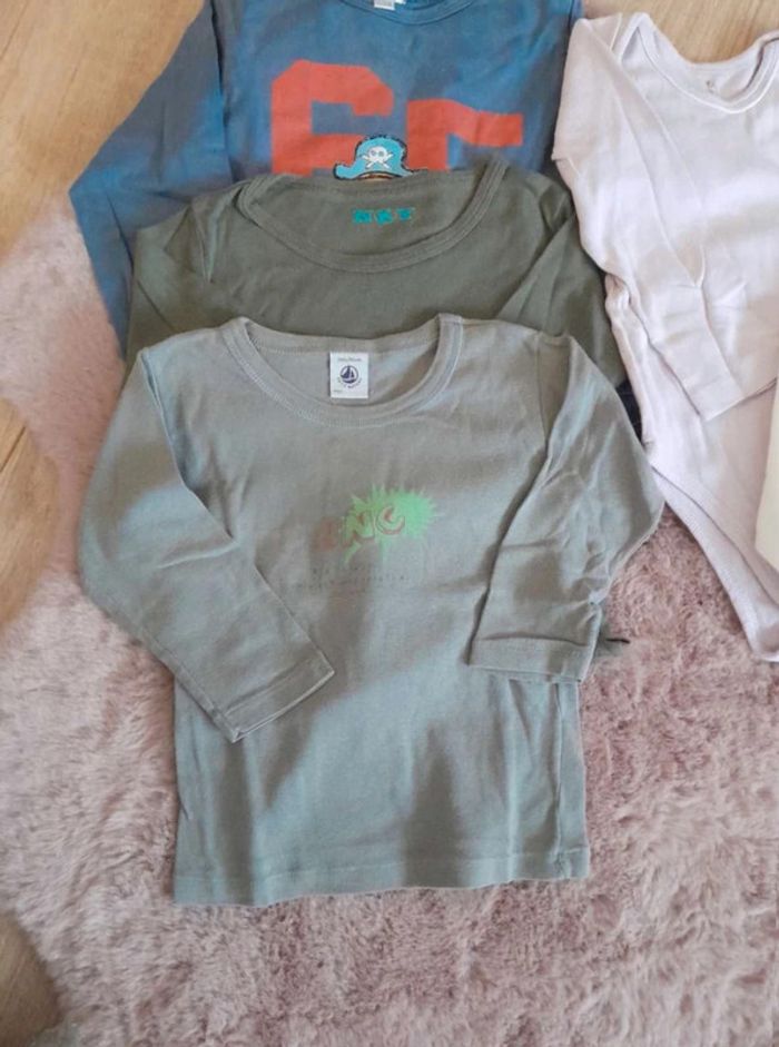 Lot manches longues maillot de corps blouse 2 ans 23 mois - photo numéro 5