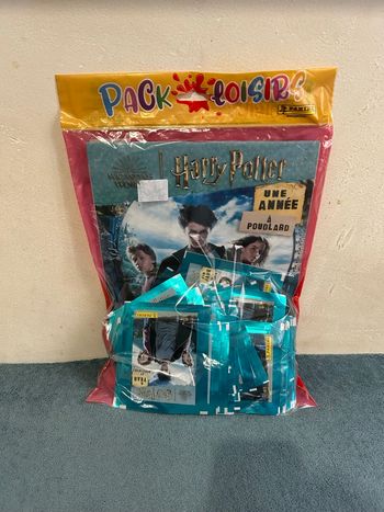 Pack de loisirs en sachet panini image Harry Potter une année à poudlard album + 50 pochettes