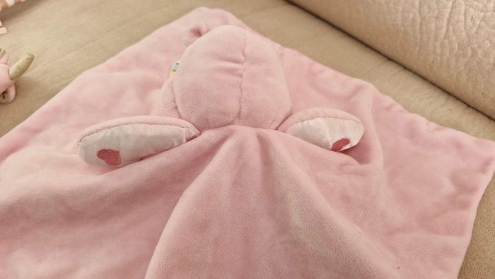 Doudou plat bisounours rose care bears baby - photo numéro 4