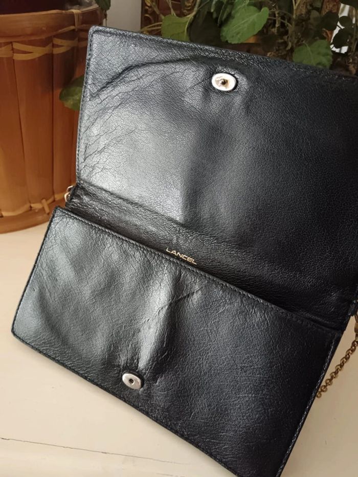 Sac pochette chaîne Lancel vintage - photo numéro 5