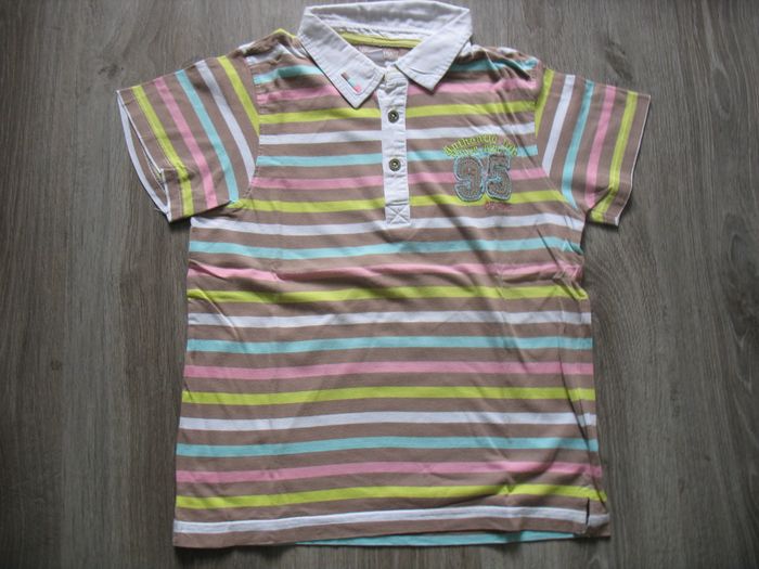 POLO MC RAYÉ MULTICOLORE GARÇON "ORCHESTRA" - 10 ans - n°03 - photo numéro 2