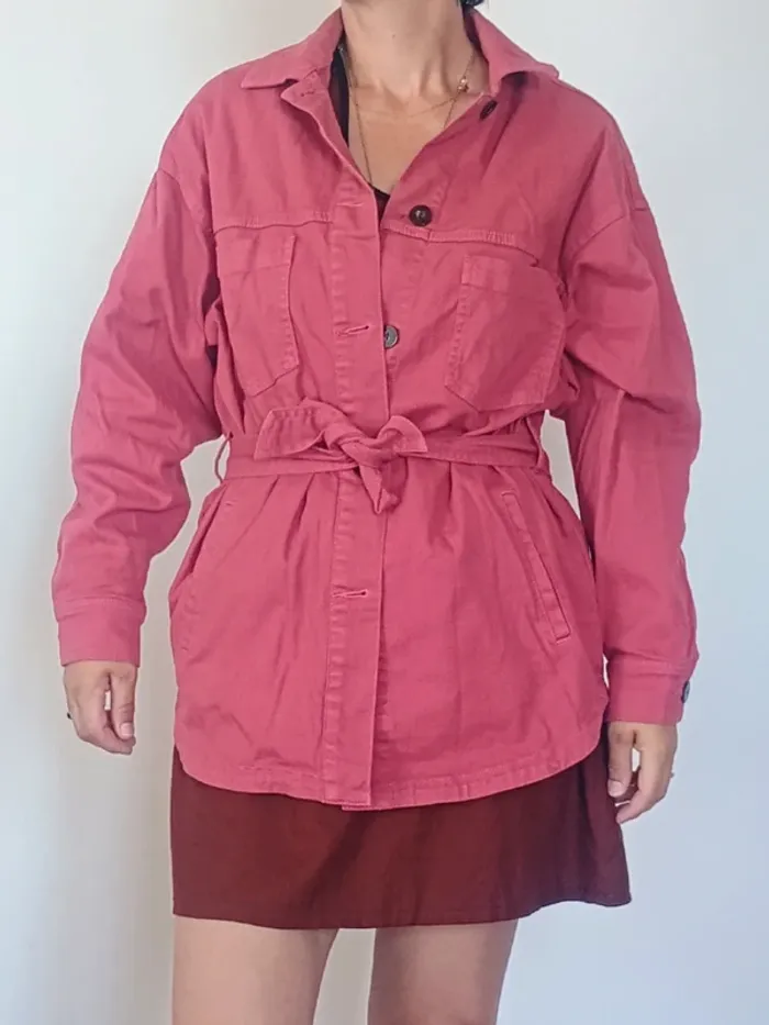 Veste imper neuf rose S