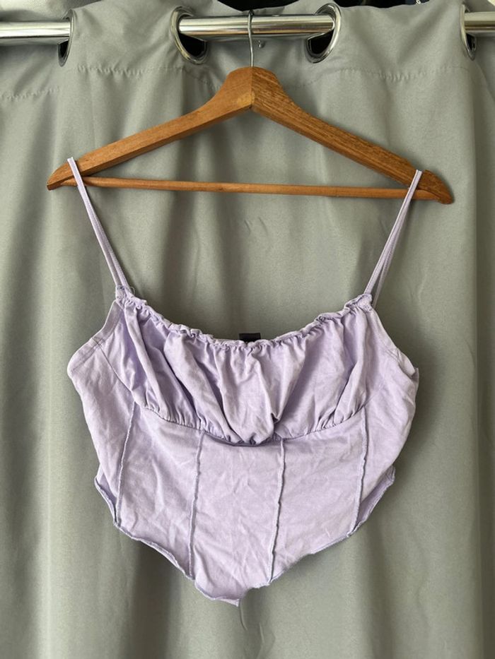 Crop top lila