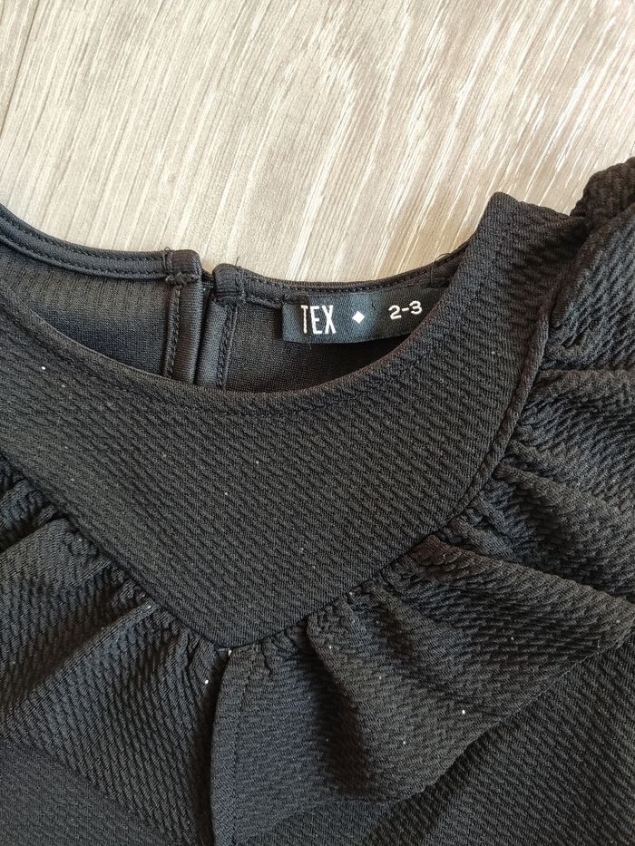 Robe de soirée noire à paillettes, bébé filles 3 ans, Tex, neuve - photo numéro 3