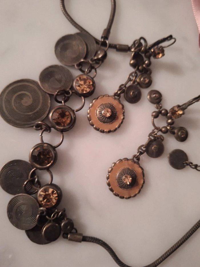 Collier et boucles d'oreilles Axelle création - photo numéro 2