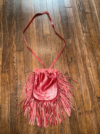 Petit sac en cuir Fanny blanche Micro traces