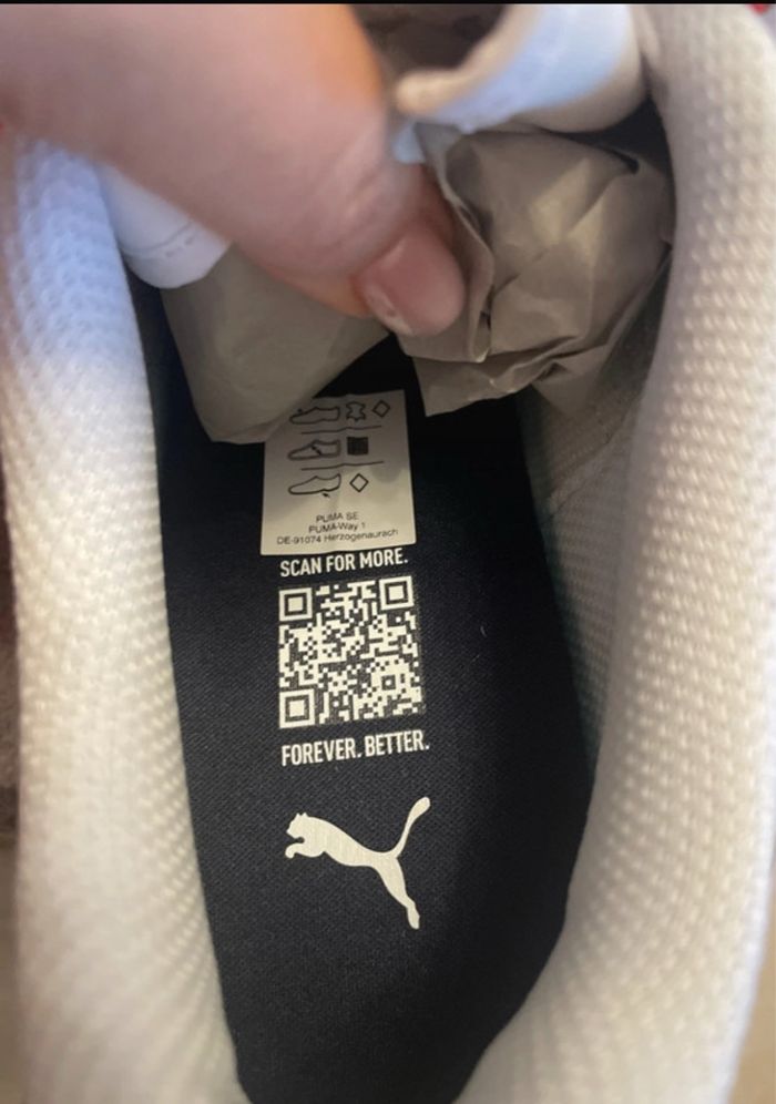 Baskets puma blanche taille 38 - photo numéro 6